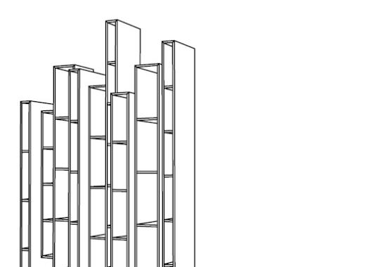 Стеллаж для книг от фабрики Ceccotti Collezioni модель 75360