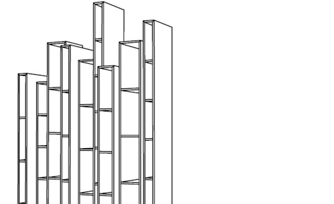 Стеллаж для книг от фабрики Ceccotti Collezioni модель 75360