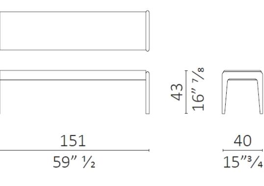 Банкетки от фабрики Ceccotti Collezioni модель Sleeping Muse Bench