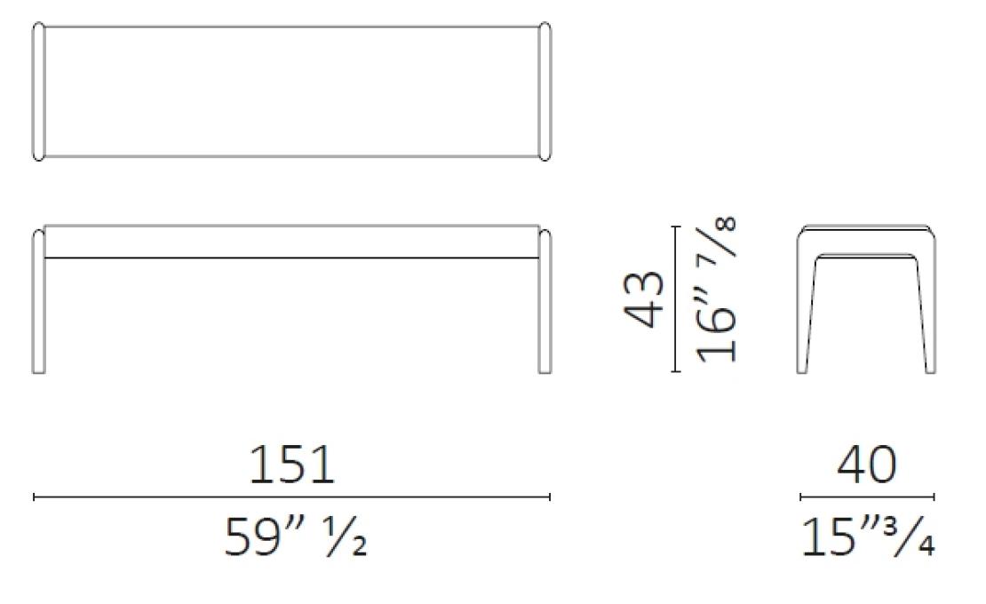 Банкетки от фабрики Ceccotti Collezioni модель Sleeping Muse Bench