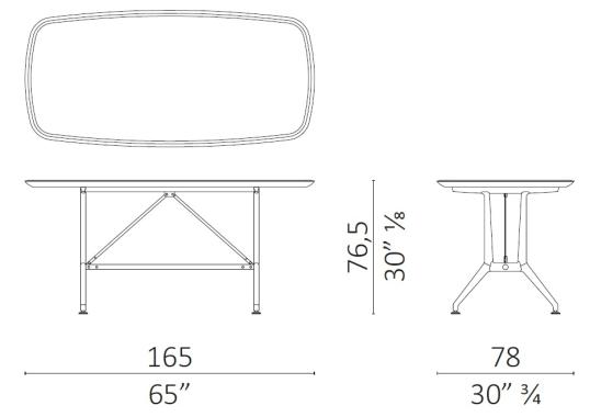 Письменный Стол от фабрики Ceccotti Collezioni модель SOPWITH 165 DESK