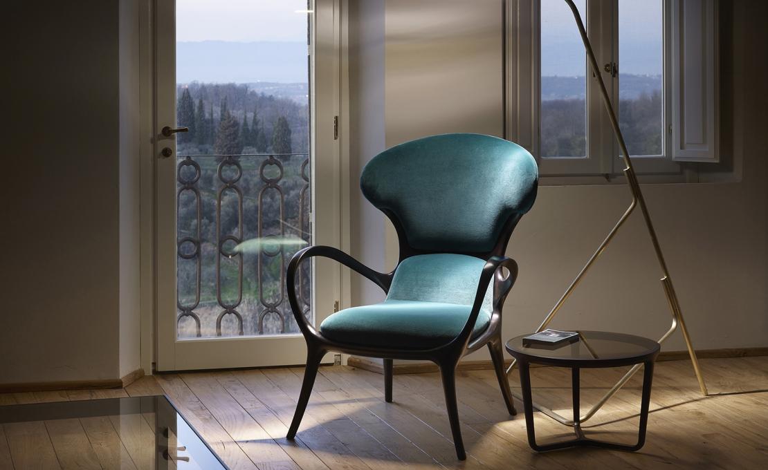 Кресло от фабрики Ceccotti Collezioni модель Saturn Arm