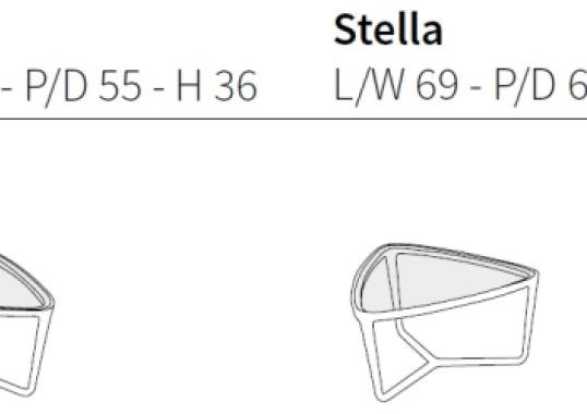 Журнальный столик от фабрики Ceccotti Collezioni модель Stella Triangolar Side