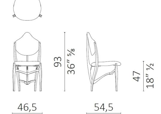 Стул от фабрики Ceccotti Collezioni модель STELLAGE 52