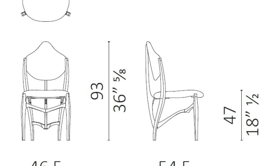 Стул от фабрики Ceccotti Collezioni модель STELLAGE 52