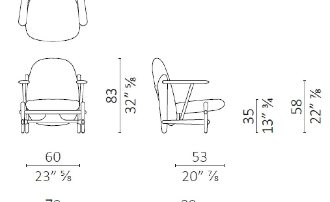 Кресло от фабрики Ceccotti Collezioni модель T-BONE LIMITED EDITION