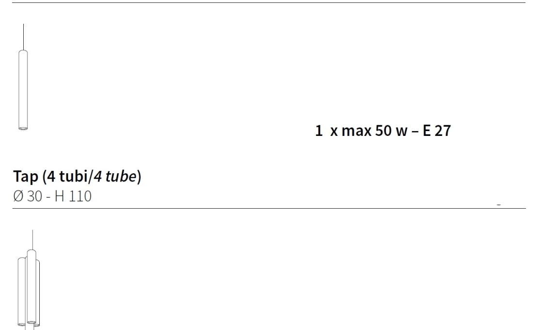 Подвесной светильник от фабрики Ceccotti Collezioni модель Tap