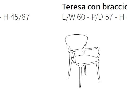 Стул от фабрики Ceccotti Collezioni модель Teresa