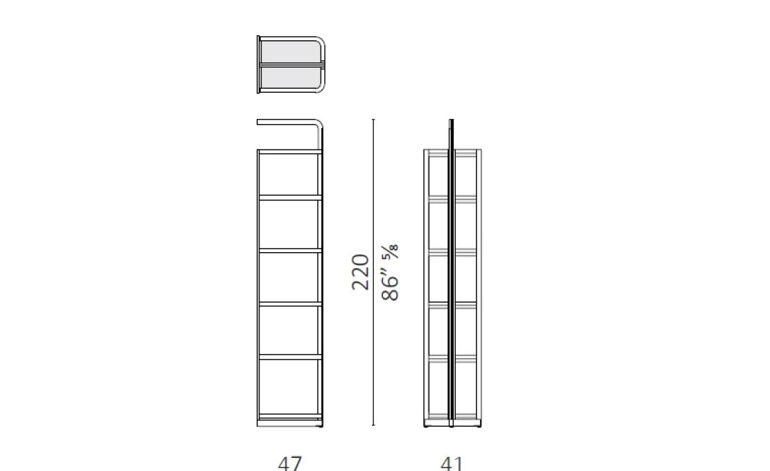 Стеллаж для книг от фабрики Ceccotti Collezioni модель Young Holden Bookcase
