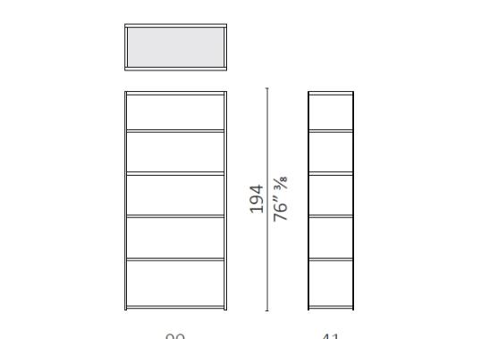 Стеллаж для книг от фабрики Ceccotti Collezioni модель Young Holden Bookcase