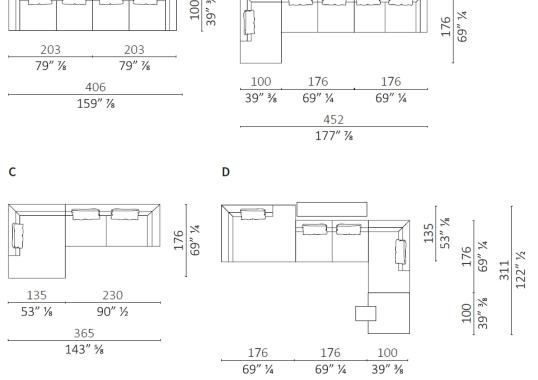 Диван от фабрики Ceccotti Collezioni модель Don Giovanni Modular Sofa