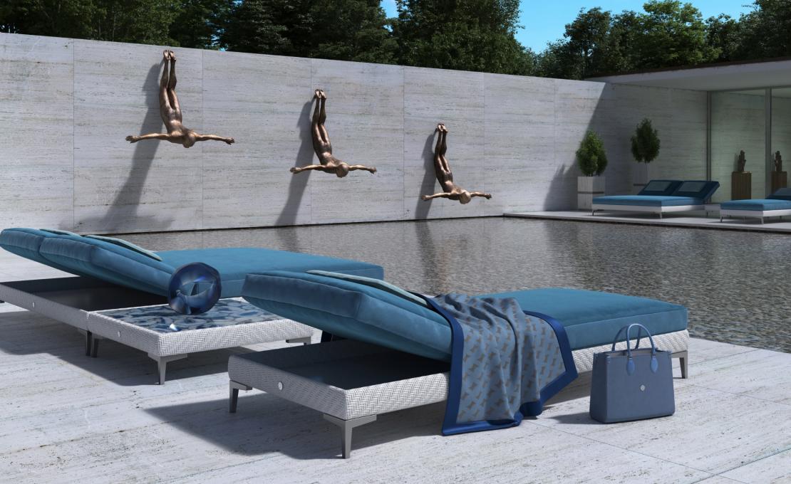 Коллекция мягкой мебели модель Miami от фабрики Dolcefarniente