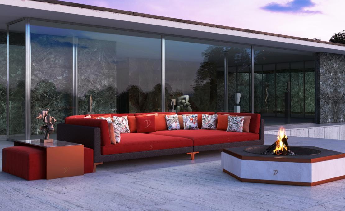 Коллекция мягкой мебели модель Miami от фабрики Dolcefarniente