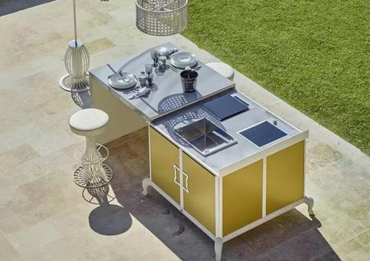 Уличная кухня модель Linear Outdoor Kitchen от фабрики Dolcefarniente