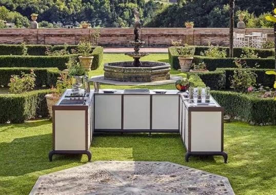 Уличная кухня модель Linear Outdoor Kitchen от фабрики Dolcefarniente