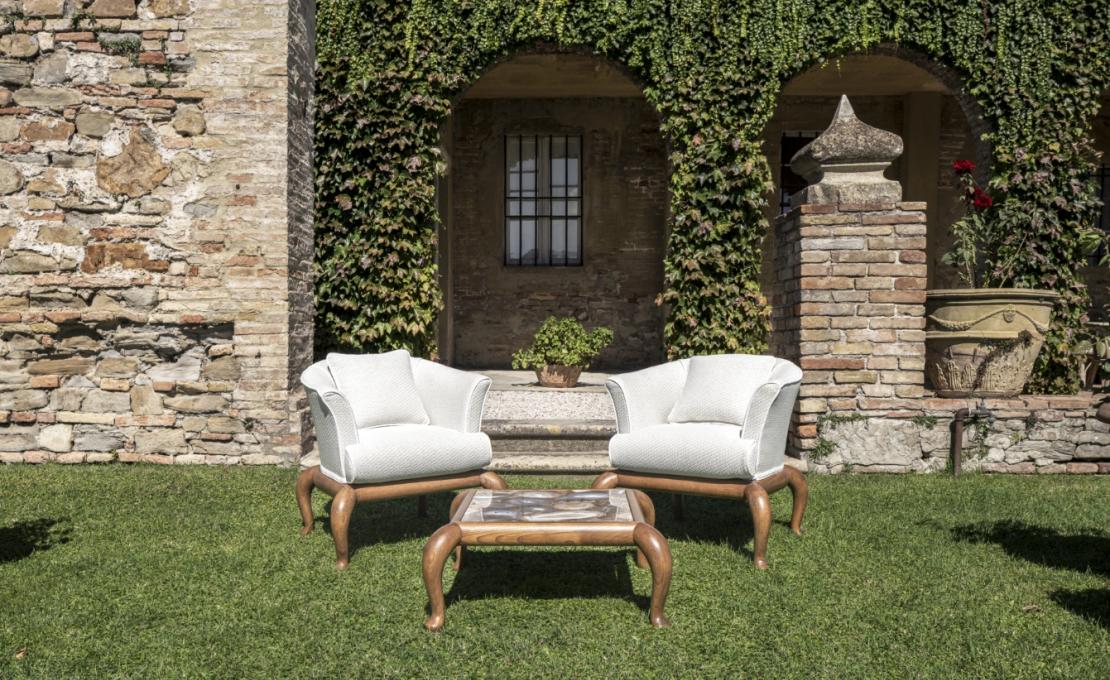 Коллекция уличной мебели модель Canopo Wood от фабрики Dolcefarniente