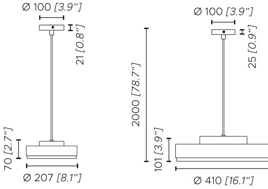 Подвесной светильник от фабрики Contardi модель Discus Pendant Lamp 