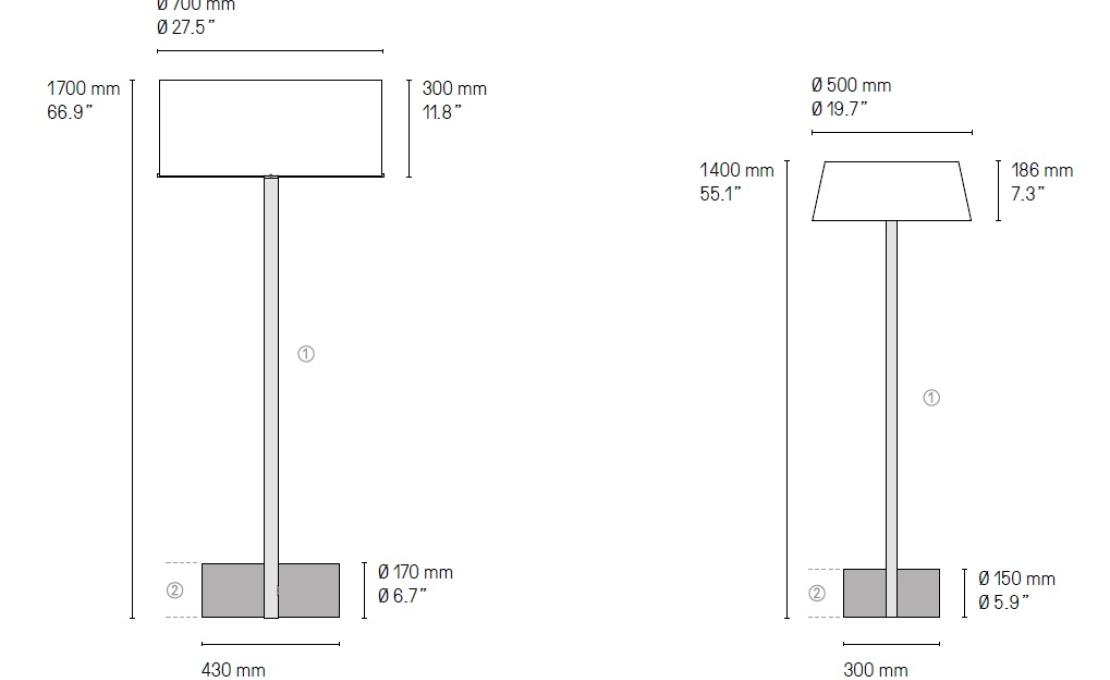 Торшер от фабрики CVL Luminaires модель Calee Floor Lamp 