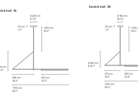 Подвесной светильник CVL Luminaires Cercle &amp; Trait image 2