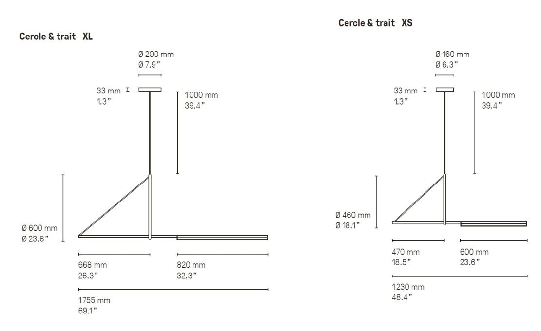 Подвесной светильник от фабрики CVL Luminaires модель Cercle &amp; Trait Pendant Lamp