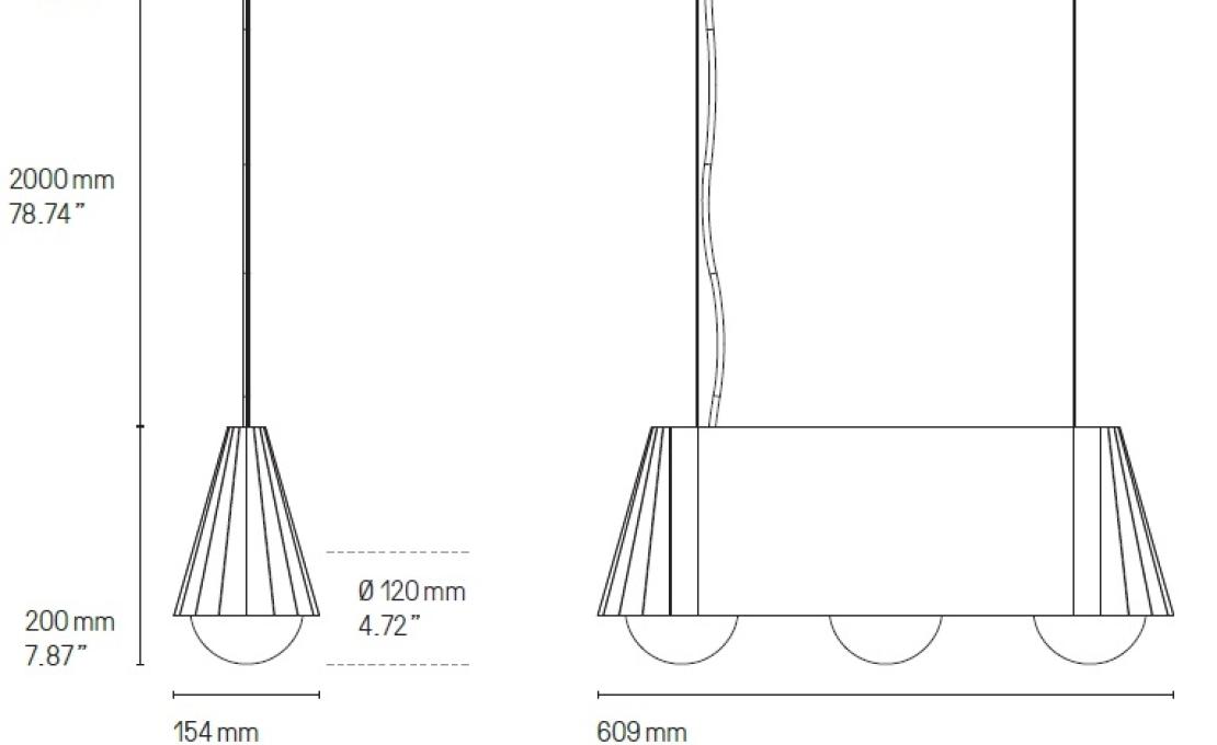 Подвесной светильник от фабрики CVL Luminaires модель Cornet Pendant Lamp