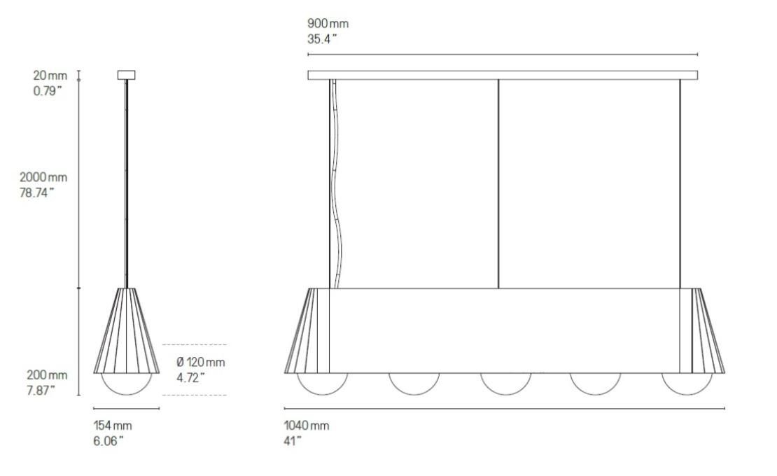 Подвесной светильник от фабрики CVL Luminaires модель Cornet Pendant Lamp
