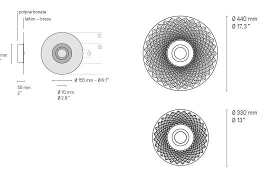 Настенный светильник CVL Luminaires Earth Mandala image 2