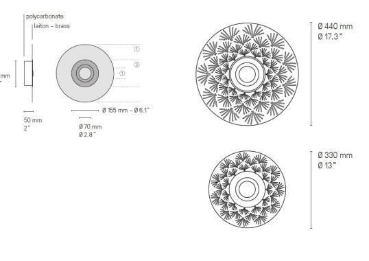 Настенный светильник CVL Luminaires Earth Palm image 2