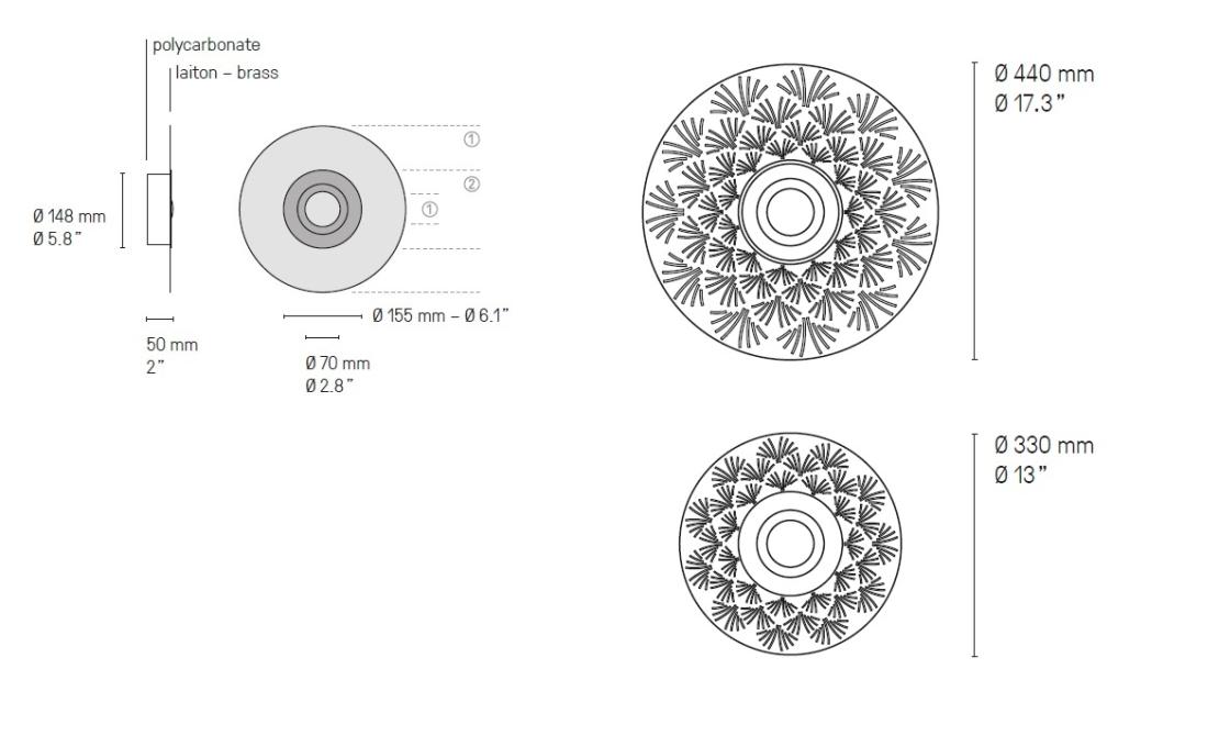 Настенный Светильник от фабрики CVL Luminaires модель Earth Palm Wall Lamp
