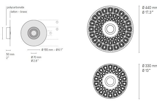 Настенный светильник CVL Luminaires Earth Turtle image 2