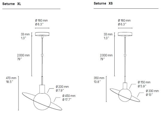Подвесной светильник CVL Luminaires Saturne Suspension image 2