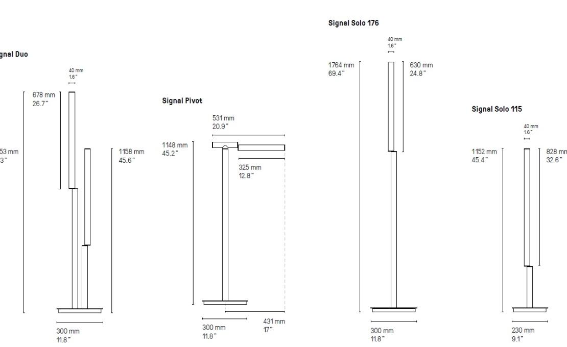 Торшер от фабрики CVL Luminaires модель Signal Floor Lamp 