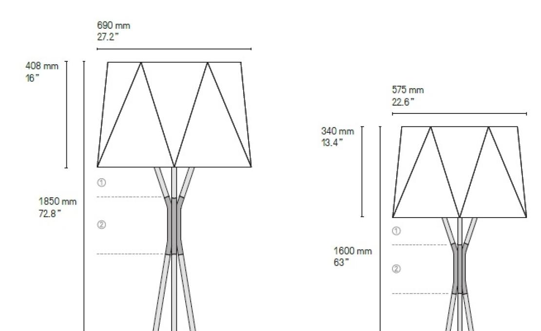 Торшер от фабрики CVL Luminaires модель Solitaire Floor Lamp