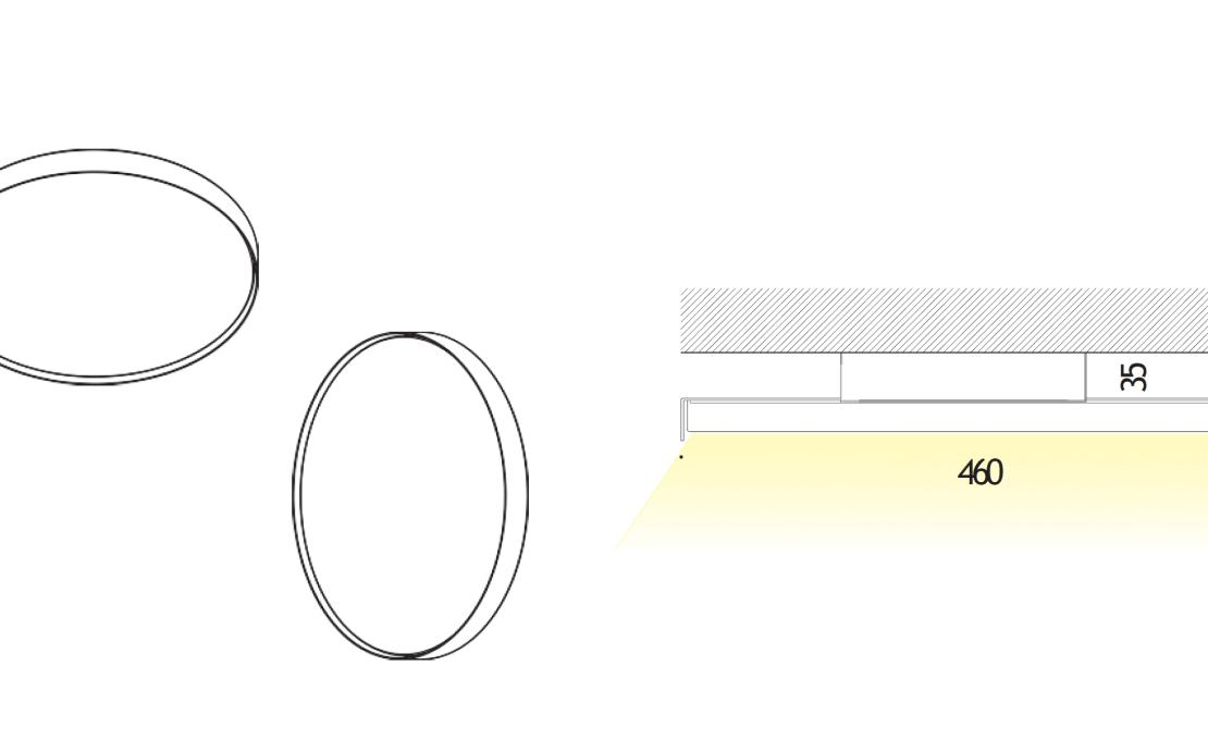 Настенный Светильник от фабрики Davide Groppi модель Aurora  Wall/Ceiling Lamp