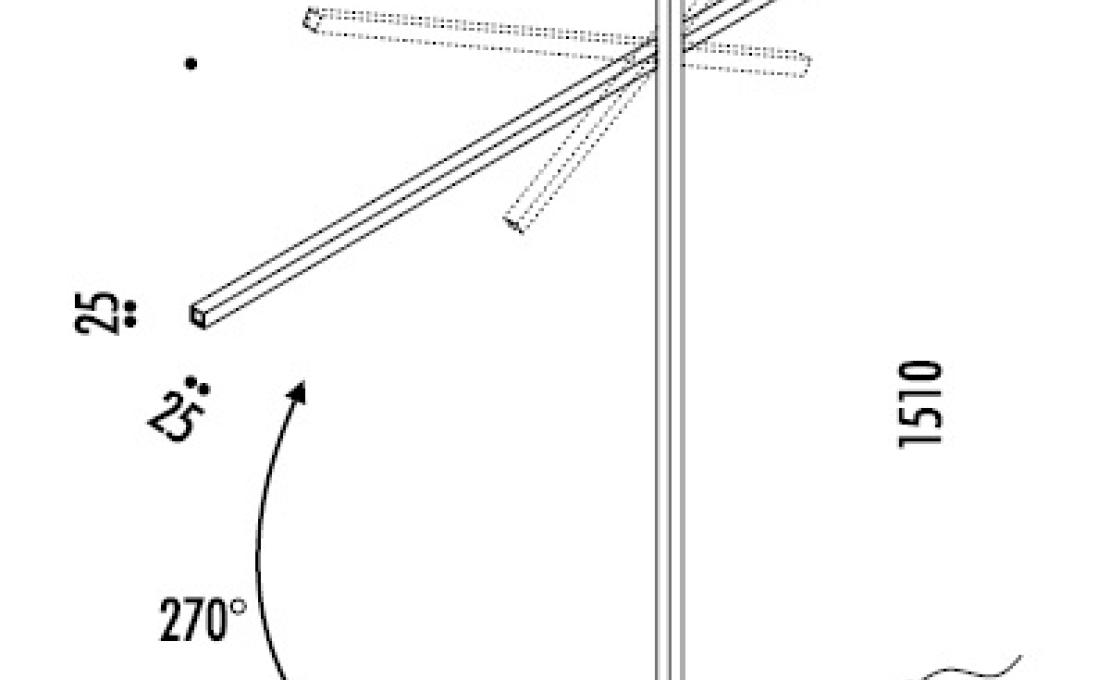 Настольная лампа от фабрики Davide Groppi модель Hashi Floor Lamp