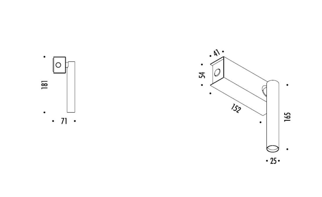Настенный Светильник от фабрики Davide Groppi модель Mira Switch Wall Lamp