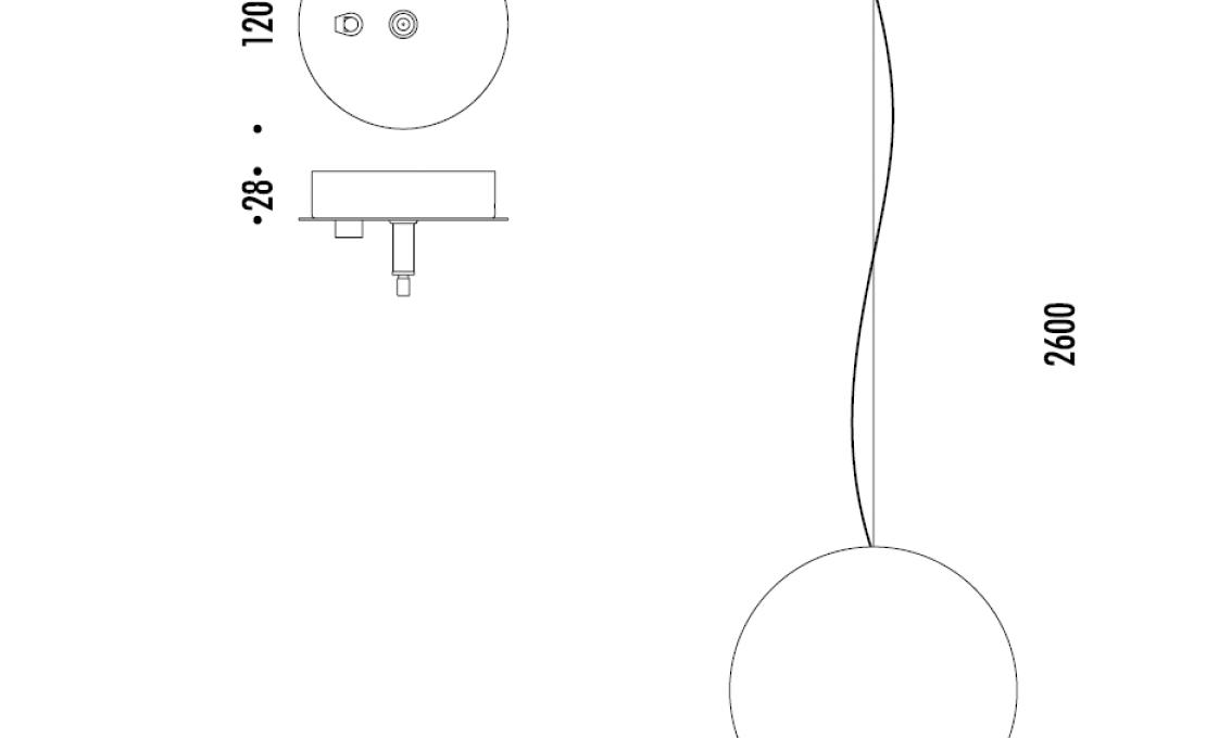 Подвесной светильник от фабрики Davide Groppi модель 1A2830000.00.00