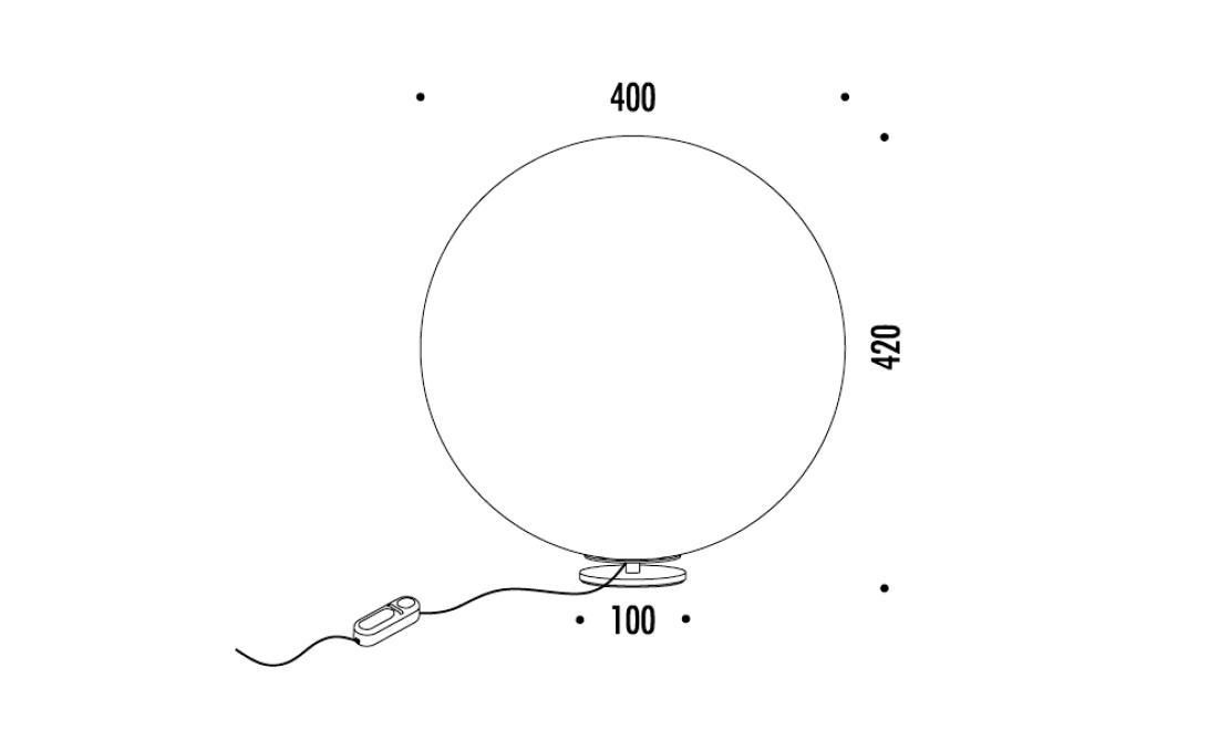 Настольная лампа от фабрики Davide Groppi модель 1A2690000.00.06