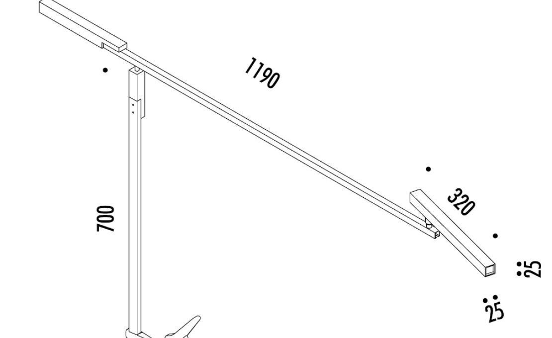 Настольная лампа от фабрики Davide Groppi модель 1A2520400.