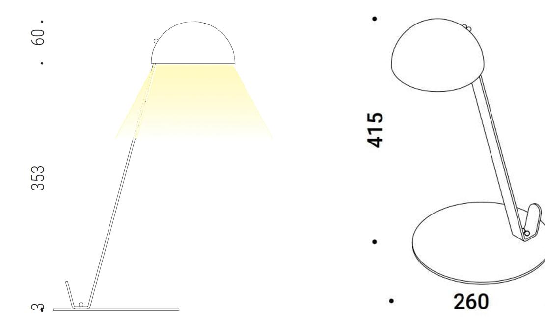 Настольная лампа от фабрики Davide Groppi модель 1A4550100A.30.00+1Z0000088
