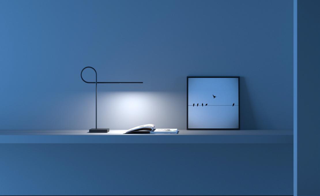 Настольная лампа от фабрики Davide Groppi модель Ribbon Table Lamp