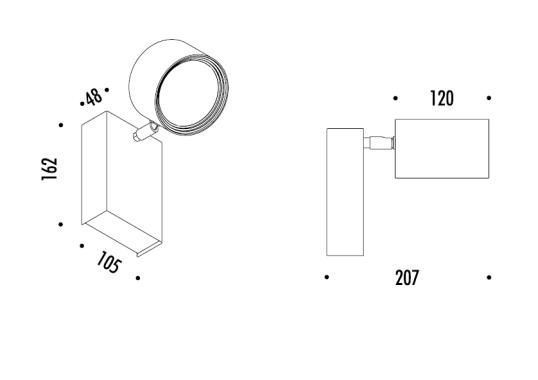 Настенный светильник Davide Groppi Spot-Ceiling image 2