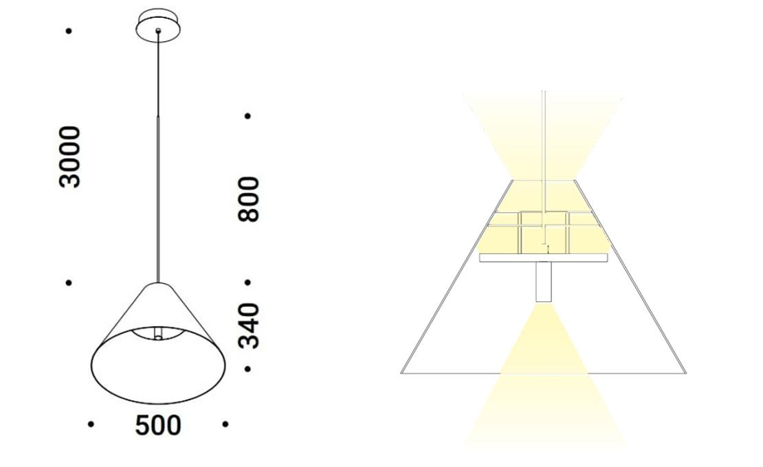 Подвесной светильник от фабрики Davide Groppi модель Sottosopra Pendant Lamp