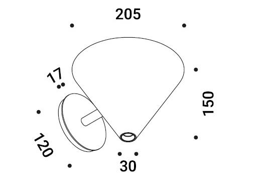 Настенный светильник Davide Groppi Viceversa image 2