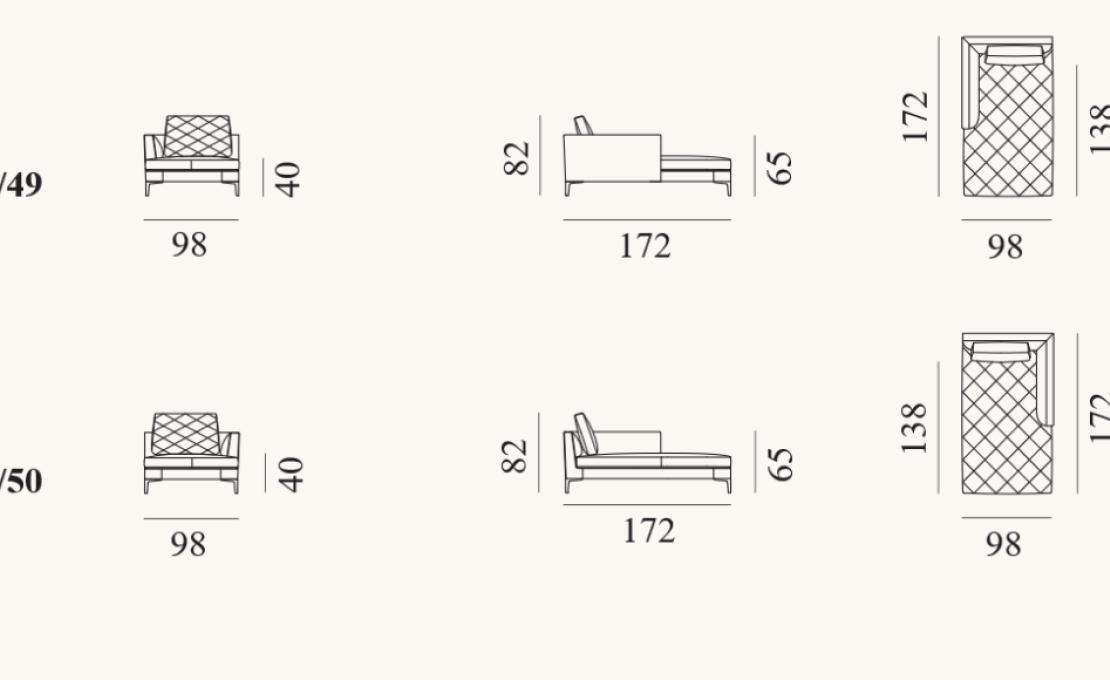 Шезлонг от фабрики De Sede модель DS-48/49