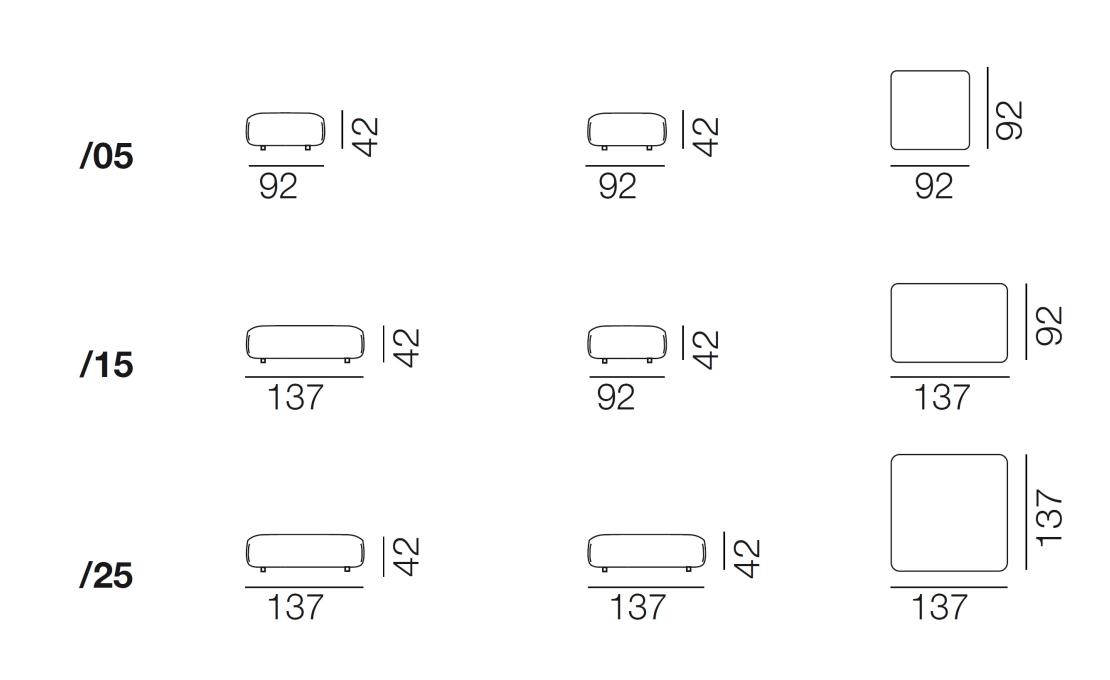 Пуф от фабрики De Sede модель DS-1030-POUF