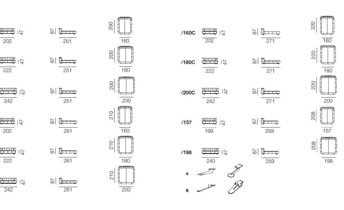Кровать от фабрики De Sede модель DS-1164-BED
