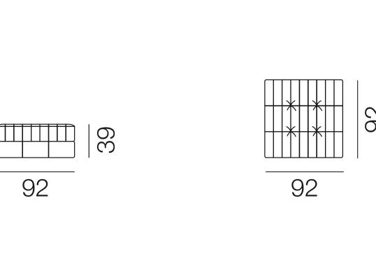 Пуф от фабрики De Sede модель DS-1088/05-POUF