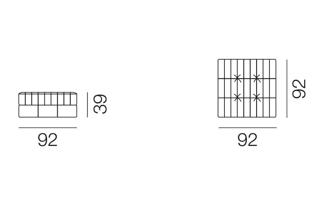 Пуф от фабрики De Sede модель DS-1088/05-POUF