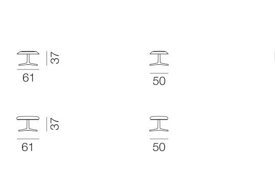 Пуф от фабрики De Sede модель DS-144-FOOT 